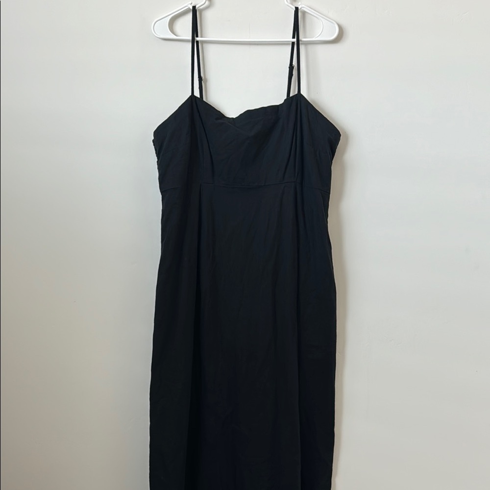 Abercrombie & Fitch Black Linen Dress Size: XL